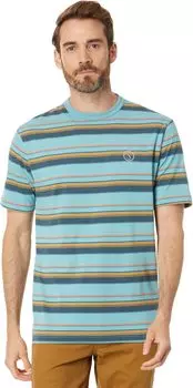 Трикотажная футболка с короткими рукавами Vacay Salty Crew, цвет Dark Aqua Heathered