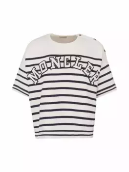 Трикотажная футболка с логотипом Moncler, мультиколор
