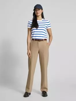 Трикотажная футболка с вышитым логотипом Polo Ralph Lauren, синий