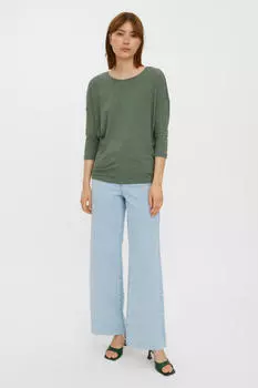 Трикотажная футболка Vero Moda, зеленый