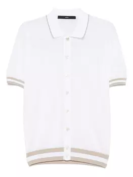 Трикотажная хлопковая рубашка SAPIO, белый