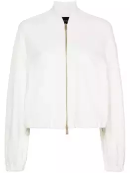 Трикотажная куртка-бомбер Fabiana Filippi, белый