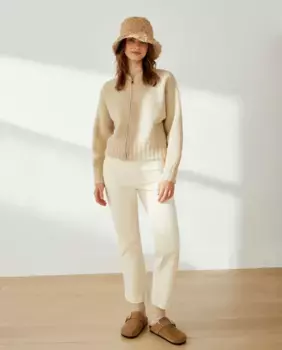 Трикотажная куртка-бомбер Southern Cotton, бежевый