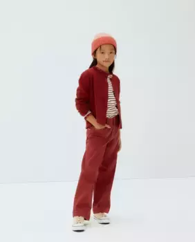 Трикотажная куртка для девочки Kids El Corte Ingls, бордовый