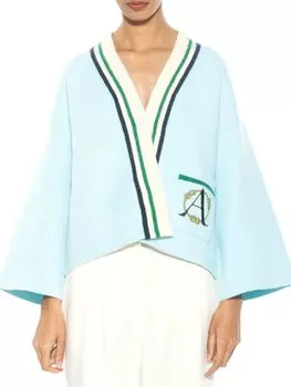 Трикотажная куртка Gabbi в морском стиле Alexia Admor, цвет Halogen Blue