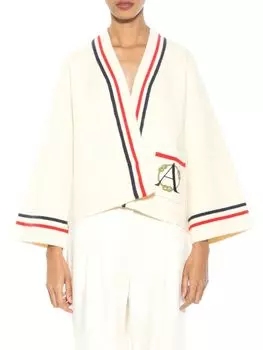 Трикотажная куртка Gabbi в морском стиле Alexia Admor, слоновая кость