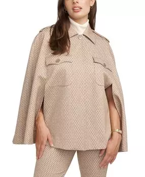 Трикотажная куртка-накидка petite chevron Anne Klein, мульти