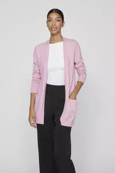 Трикотажная куртка с длинными рукавами Vila, фиолетовый