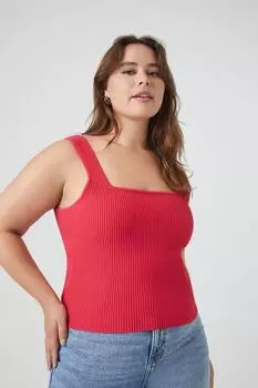 Трикотажная майка больших размеров со свитером Forever 21