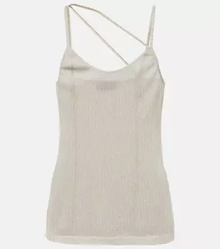 Трикотажная майка из смесового хлопка Missoni, бежевый