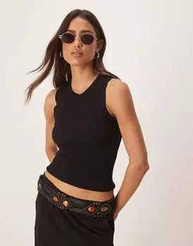 Трикотажная майка JDY черного цвета