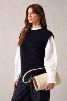 Трикотажная майка оверсайз Ro&Zo, синий