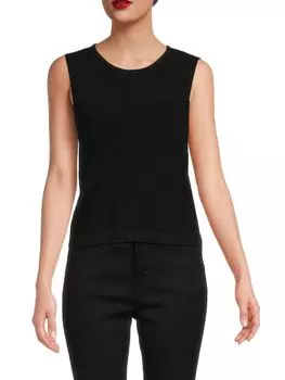 Трикотажная майка с блестками Nanette Nanette Lepore, цвет Very Black