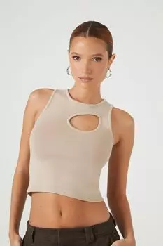 Трикотажная майка со свитером и вырезом Forever 21