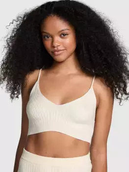 Трикотажная майка в рубчик Pink, белый