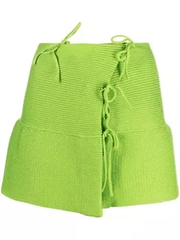Трикотажная мини-юбка Emma A. ROEGE HOVE, зеленый