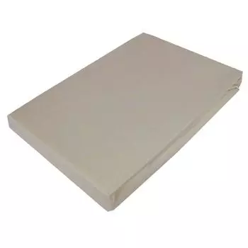 Трикотажная простыня 100% хлопок 180x200 см 125 г/м Высота 30 шт. | Серо-коричневый Casa Colori