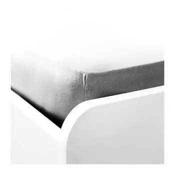 Трикотажная простыня 100% хлопок 200-200х220 см + резинка по периметру 40 см бирюзовый COFI 1453