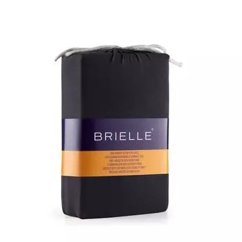 Трикотажная простыня Brielle Premium 100 % чесаный хлопок 145 г/м Сертификат Oekotex 100x200 до 30 см Высота матраса 30 см Черный Zorluteks Tekstil Ticaret ve Sanayi A.S
