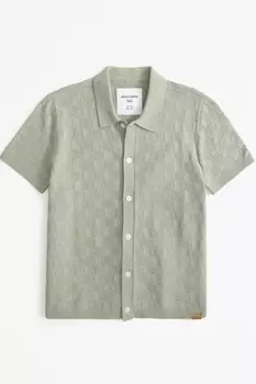 Трикотажная рубашка Abercrombie & Fitch, зеленый