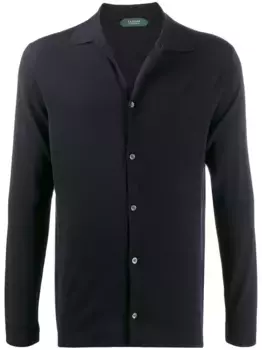 Трикотажная рубашка Flexwool Zanone, синий