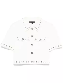 Трикотажная рубашка Maje, белый