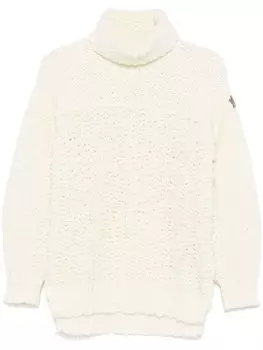 Трикотажная рубашка Moncler Grenoble, белый