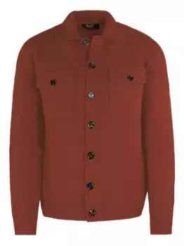 Трикотажная рубашка на пуговицах Moorer, красный