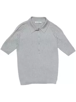 Трикотажная рубашка поло Acne Studios, серый