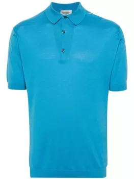 Трикотажная рубашка поло Adrian John Smedley, синий