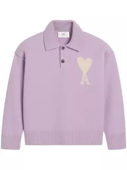 Трикотажная рубашка-поло Ami de Coeur AMI Paris, розовый