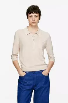 Трикотажная рубашка поло Arket, белый