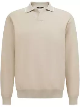 Трикотажная рубашка-поло Boggi Milano, нейтральный