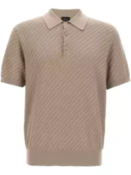 Трикотажная рубашка поло Brioni, нейтральный