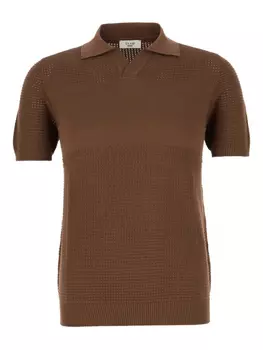 Трикотажная рубашка-поло CLAQ, коричневый