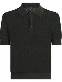 Трикотажная рубашка-поло Dolce & Gabbana, зеленый