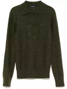 Трикотажная рубашка поло Fabiana Filippi, зеленый