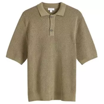 Трикотажная рубашка-поло Melrose Sunspel, хаки