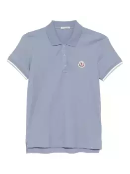 Трикотажная рубашка поло MONCLER, синий