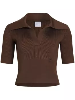 Трикотажная рубашка поло Patou, коричневый