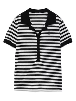 Трикотажная рубашка-поло Patrizia Pepe, черный