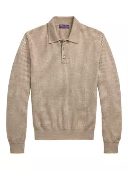 Трикотажная рубашка-поло Ralph Lauren Purple Label, нейтральный