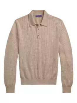 Трикотажная рубашка-поло Ralph Lauren Purple Label, нейтральный