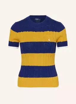 Трикотажная рубашка POLO RALPH LAUREN, желтый/темно-синий