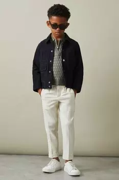 Трикотажная рубашка-поло Rizzo на короткой молнии Reiss, мультиколор