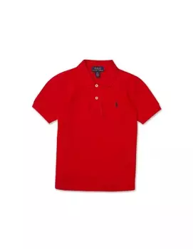 Трикотажная рубашка-поло с длинными рукавами - красная Polo Ralph Lauren, красный