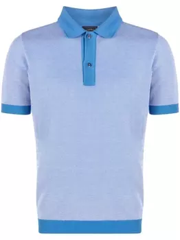 Трикотажная рубашка поло с нашивкой-логотипом Paul & Shark, синий