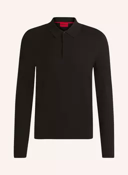 Трикотажная рубашка поло san pippo slim fit Hugo, черный