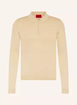 Трикотажная рубашка поло san pippo slim fit Hugo, бежевый