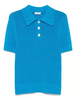 Трикотажная рубашка-поло SANDRO, синий